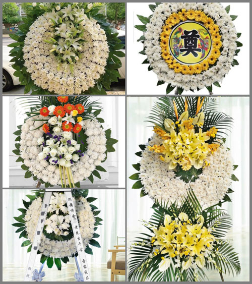 河南南阳新野县新甸铺镇刁河堂村花圈速递